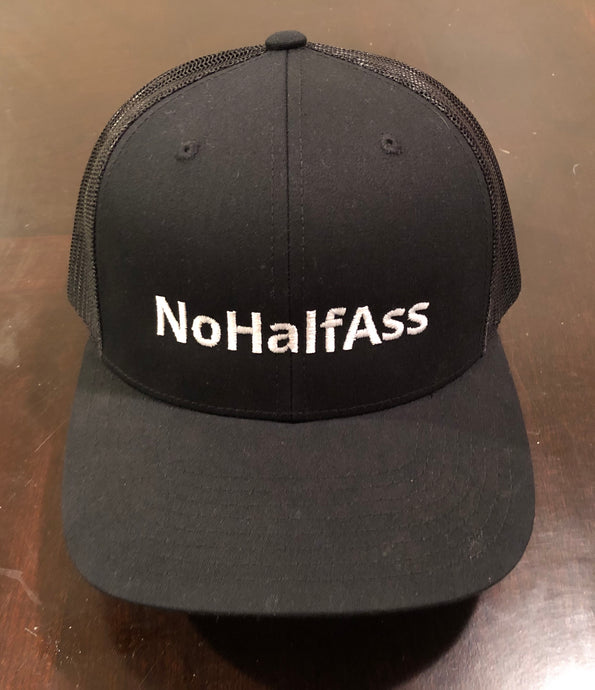 NoHalfAss retro trucker hat
